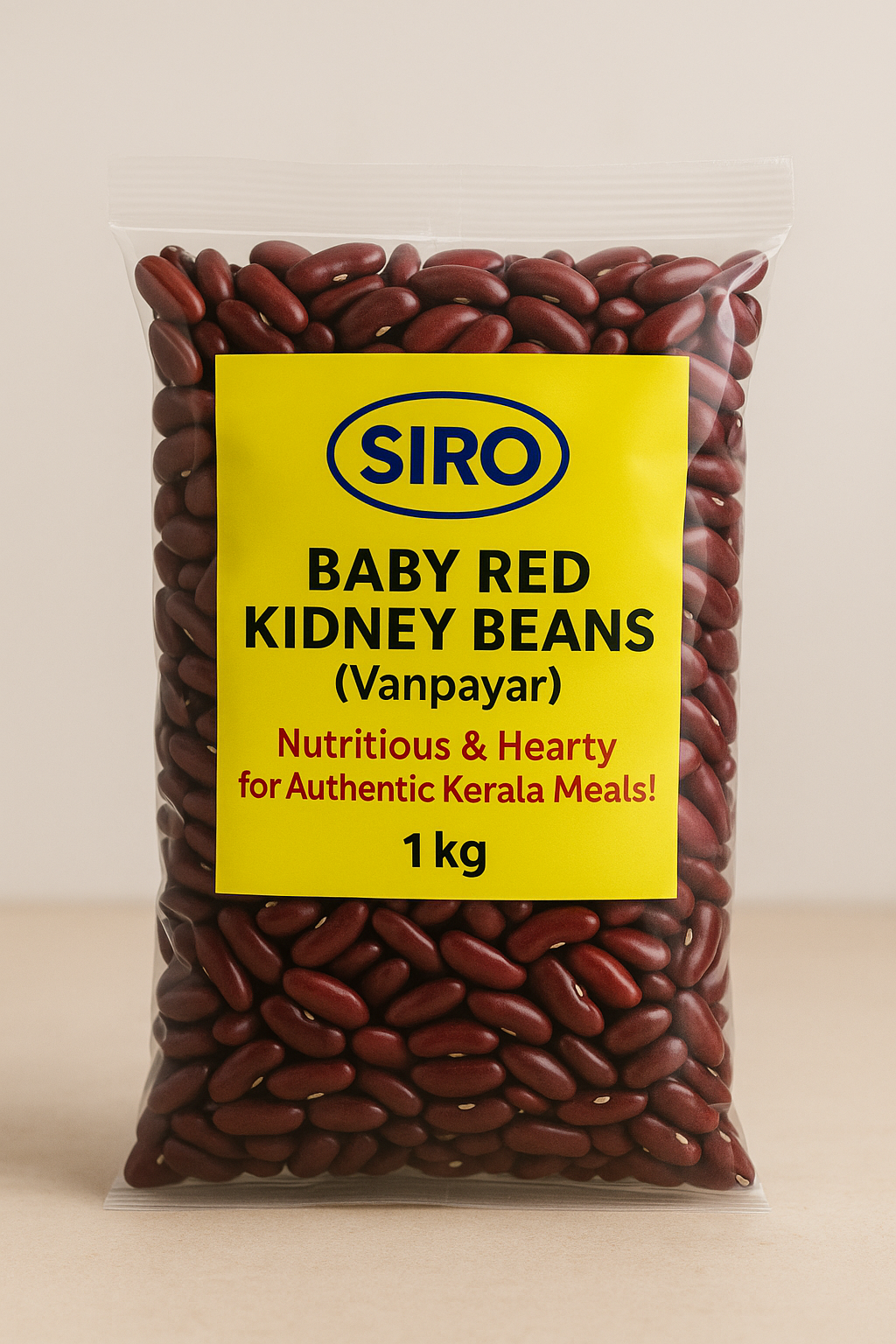 SIRO Baby Red Kidney Beans (Vanpayar) 1kg – Nutritious & Hearty for Authentic Kerala Meals!