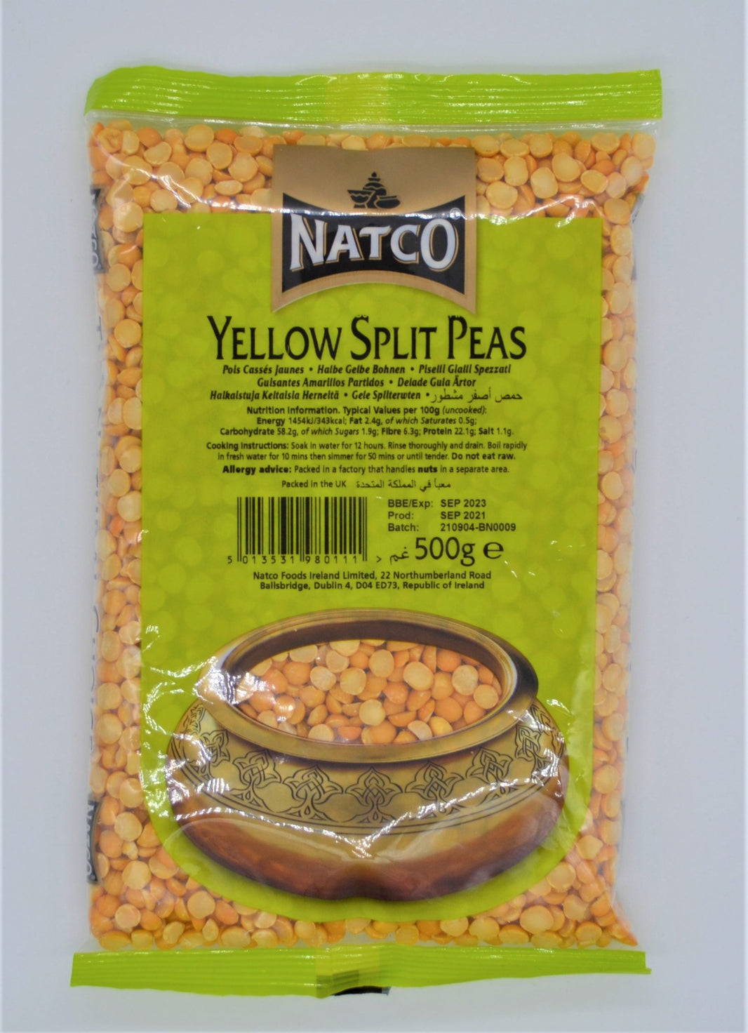 NTC Yellow Split Pea 500g
